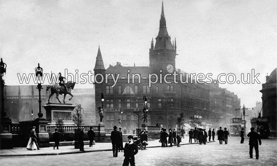 City Square, Leeds, Yorkshire. c.1905